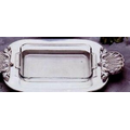 15-1/2"x26" Shell Handled Casserole w/3 Quart Glass Insert - Lustra Series